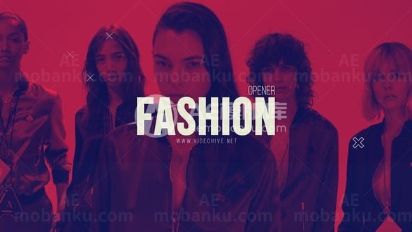 快速踏脚节奏时尚片头展示AE模板