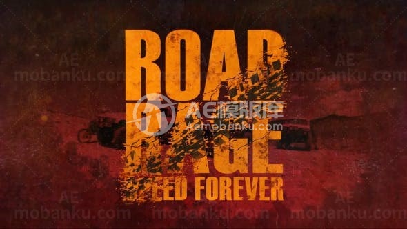 快速踏脚节奏杂渍效果影视片头AE模板