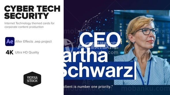 科技企业网络安全技术宣传片AE模板