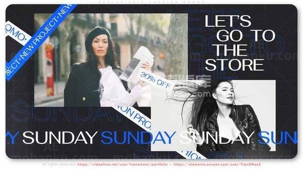 季节性时尚产品宣传促销AE模板