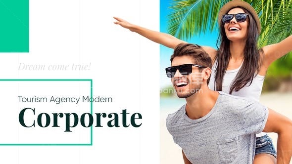 旅行社宣传展示介绍视频AE模板