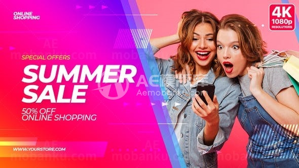 火热夏日大促推广宣传视频AE模板