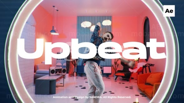 快速踏脚节奏动态体育运动片头AE模板