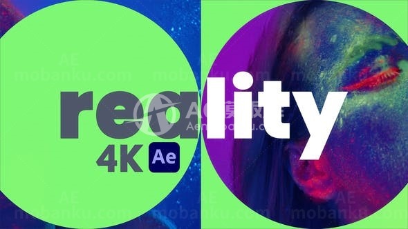 明亮多彩时尚节奏片头展示AE模板