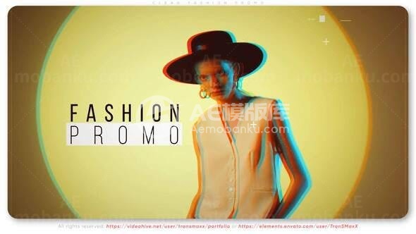 故障效果简洁时尚宣传片AE模板