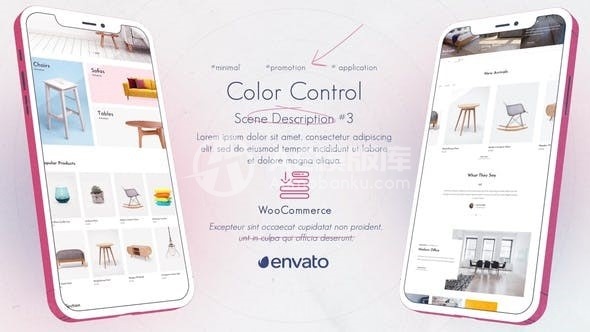 简洁手机应用程序App推广宣传AE模板