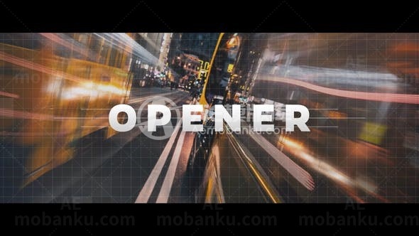 现代图文切换标志展示AE模板