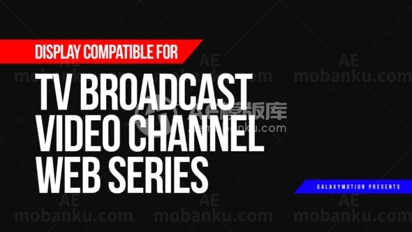 体育运动频道栏目片头包装AE模板