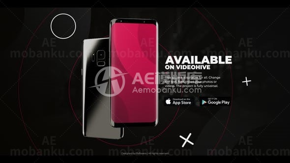 安卓应用程序App推广宣传展示AE模板