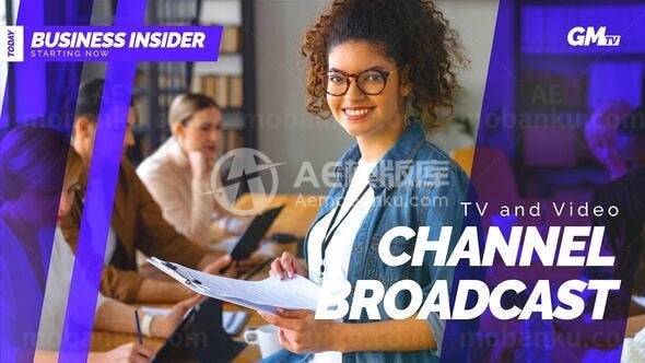 电视视频栏目包装展示AE模板