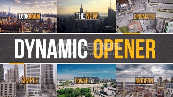 快速踏脚节奏动态图片视频展示片头AE模板