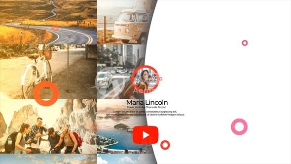 节拍旅行播主栏目图片视频展示AE模板