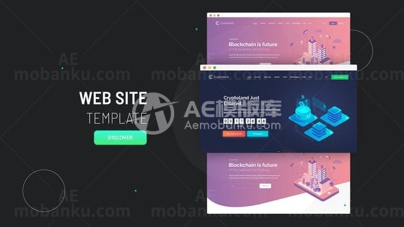 网站应用推广宣传展示AE模板