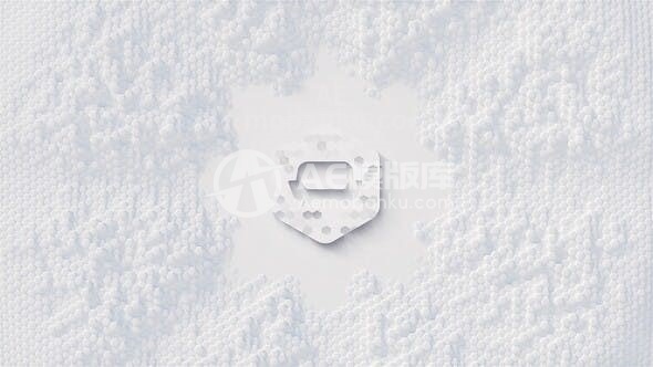 简洁波纹中心揭示标志展示AE模板