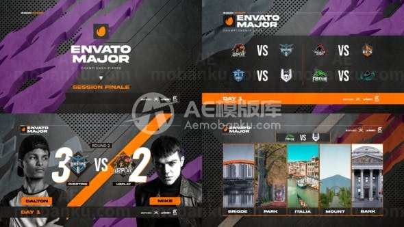 电子竞技游戏就绪包装AE模板