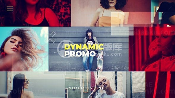 快速节奏动感时尚动态宣传AE模板