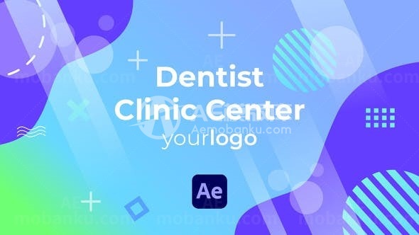 现代风格牙科诊所中心宣传幻灯片AE模板