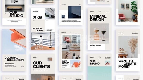 简洁明亮手机端产品宣传视频包AE模板