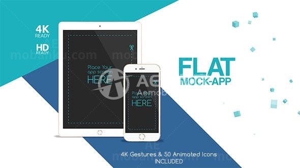 手机应用程序App推广样板AE模板