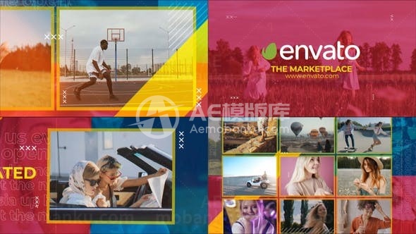 快速踏脚节奏动态城市片头AE模板