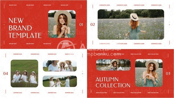 简洁优雅品牌服装服饰展示AE模板