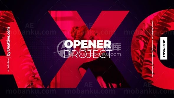 简约时尚视差效果片头展示AE模板