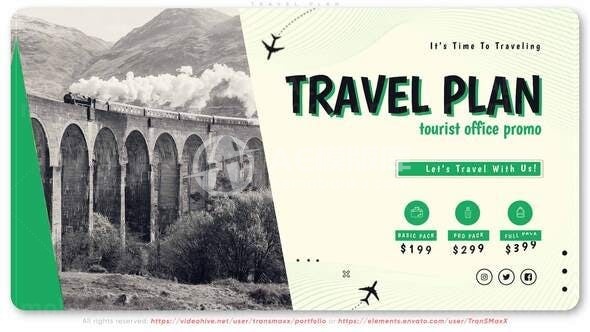 鼓点节奏旅行计划图片视频AE模板