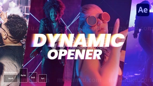 动态节奏动感快速切换宣传片AE模板