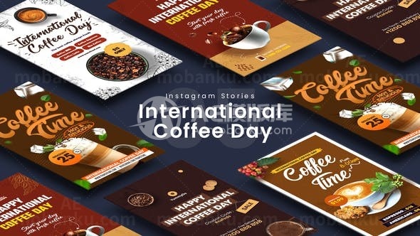 手机端咖啡产品宣传推广促销AE模板