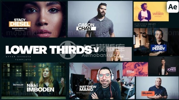 动态时尚文字标题字幕包AE模板