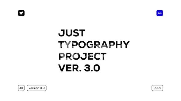 节奏动态文字标题版式AE模板