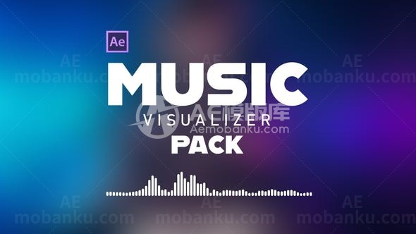 音频频谱动态可视化包AE模板