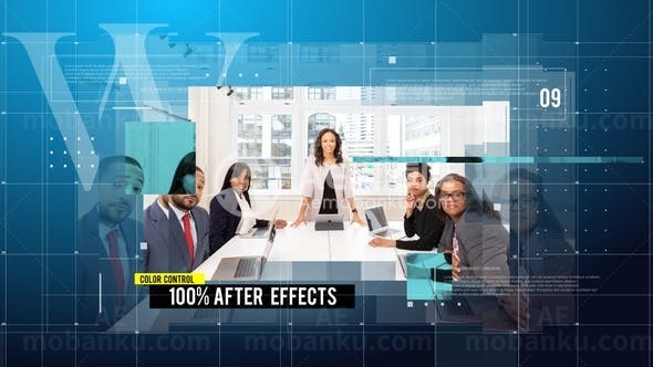 现代风格企业商务活动宣传AE模板