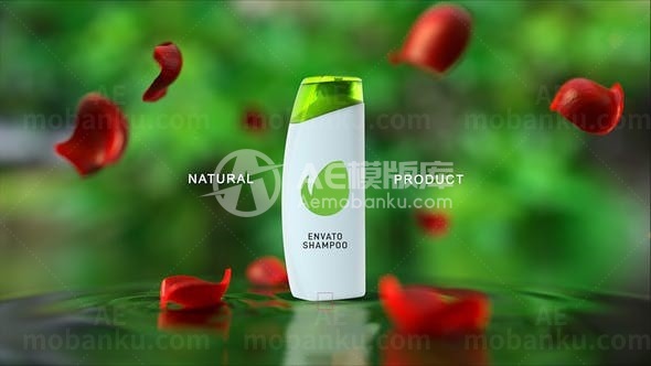 自然洗护产品宣传推广促销AE模板