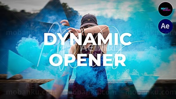 动态时尚多种风格图片片头AE模板