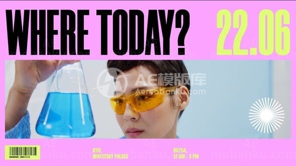 彩色时尚周活动宣传展示AE模板