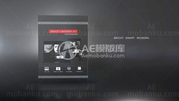 设备样板包模型动态展示AE模板