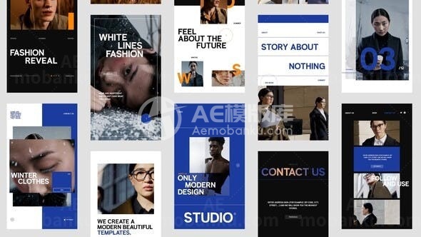 手机端网站品牌包装推广促销AE模板