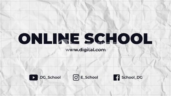 在线教育课程推广宣传促销广告AE模板