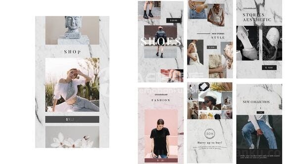 手机端商店商品展示宣传促销AE模板