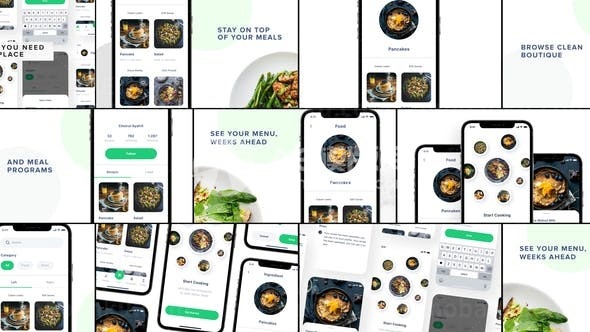 美食应用程序App宣传推广AE模板