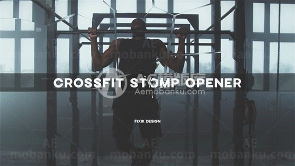 快速踏脚节奏版式视频片头AE模板