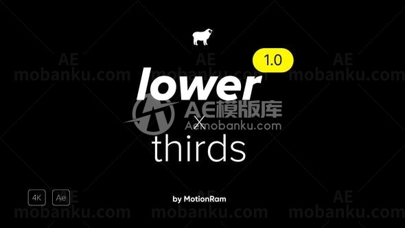 现代动感文字字幕包AE模板