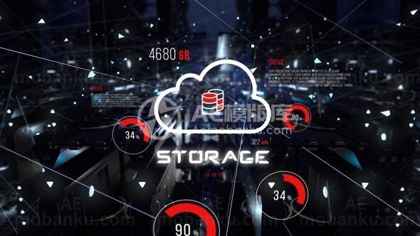 三维数据科技服务片头包装AE模板