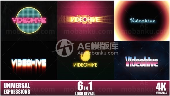 电音标志展示AE模板