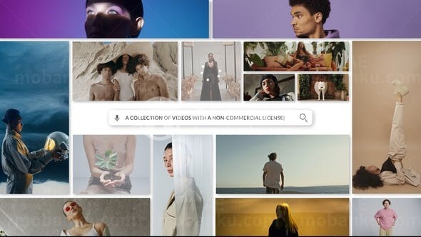 搜索照片视频墙揭示标志展示AE模板