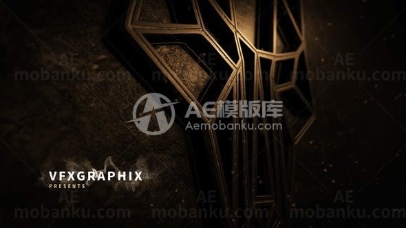 霓虹开启火焰冲击揭示标志AE模板