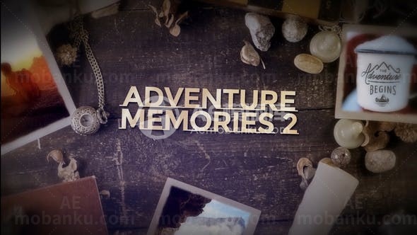 旅行记忆画廊图片展示幻灯片AE模板