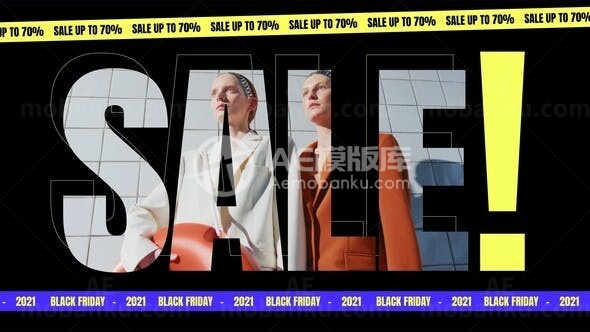 黑五产品推广宣传促销展示AE模板