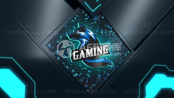 科技之门标志转场过渡特效AE模板